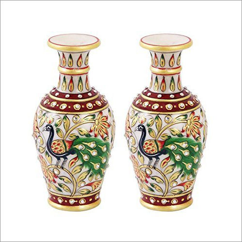 Gold Embossed Flower Vase