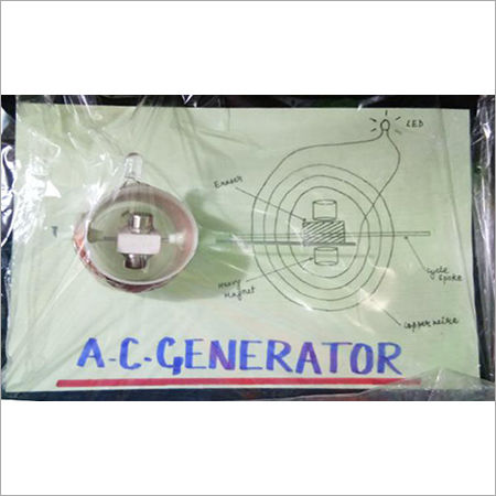 White Ac Generator Science Project Model