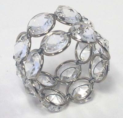 White Crystal Napkin Ring