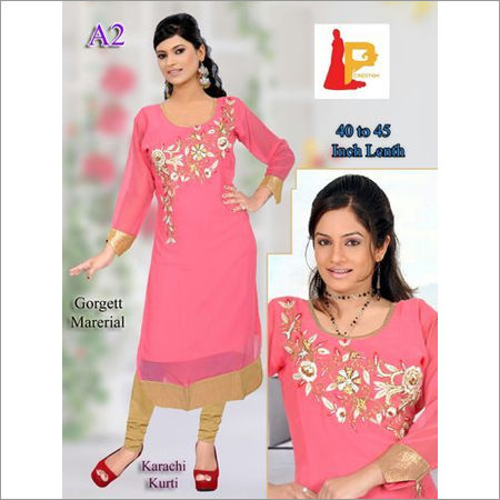 Karachi Georgette Kurti Gender: Women