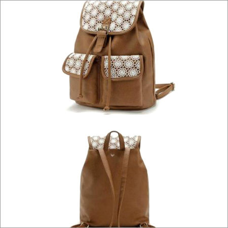 Women Brown Backpack Application: Industrial