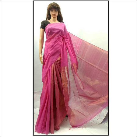 Cotton Byloom Saree with Blouse Piece