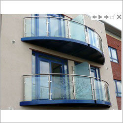 Designer Glass Balcony Railing