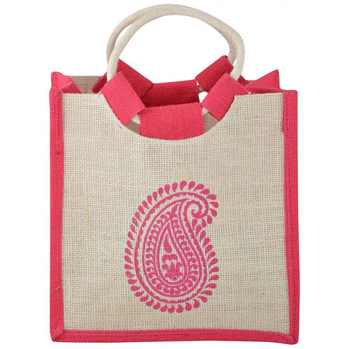 Ss Steel Handmade Embroidery Jute Bag