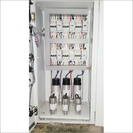 Capacitor Panel - Stainless Steel, High-Quality Circuit Breaker and Relay, Powder Coated for Rust Resistance, Emergency MCCB Backup