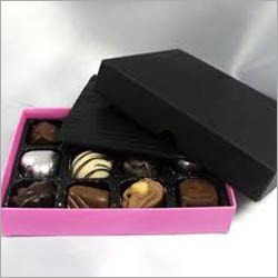 Confectionery Box - Cardboard 12x8x2 Inches | Black Color, Offset Printing, Gloss Lamination, Magnetic Closure, Moisture Resistant, Leak Proof, Temper Proof