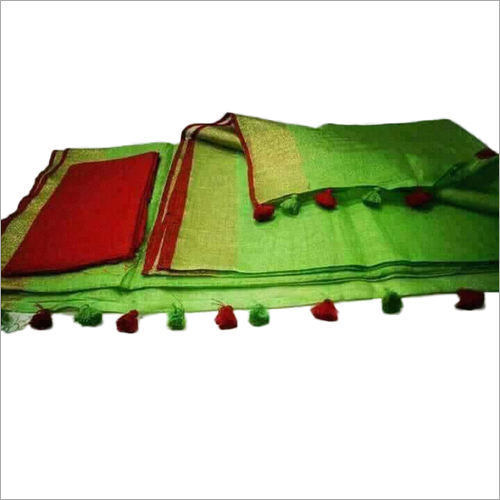 Ladies Linen Handloom Saree