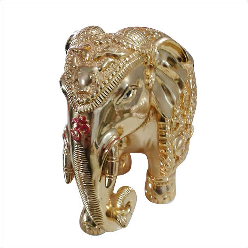 Gold Plated Elephant Statue Statue