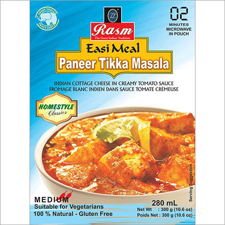 Ready To Eat Paneer Tikka Masala - Hygienically Prepared, Rich Color and Delectable Taste | Fast Cooking Convenience