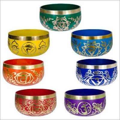 Seven Chakra Brass Singing Bowls