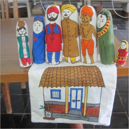 Cotton Cloth Bags - Attractive Doll Designs, Lightweight and Tear Resistant for Household Storage