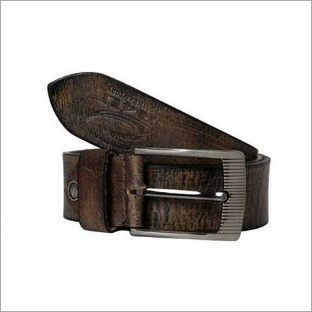 R4u Brown Color Genuine Mens Leather Belt