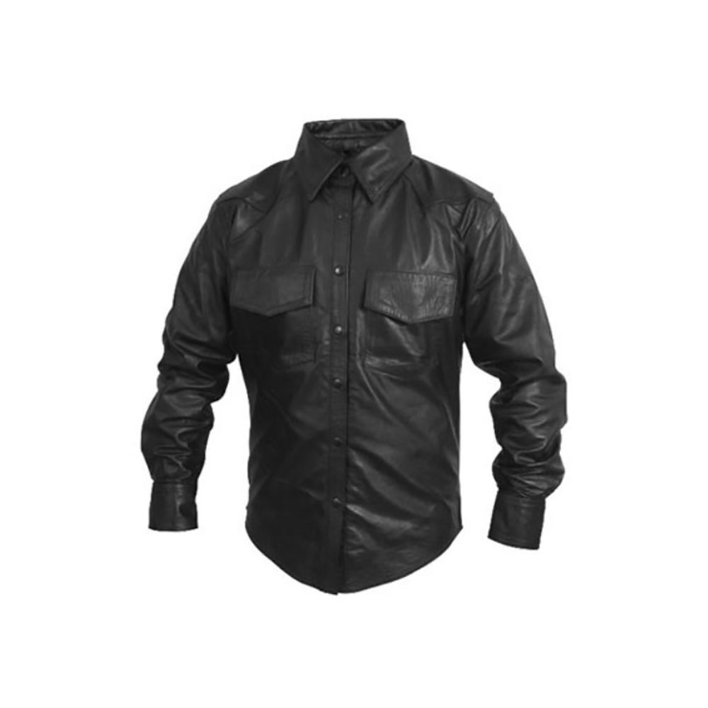 Automatic Mens Leather Shirts