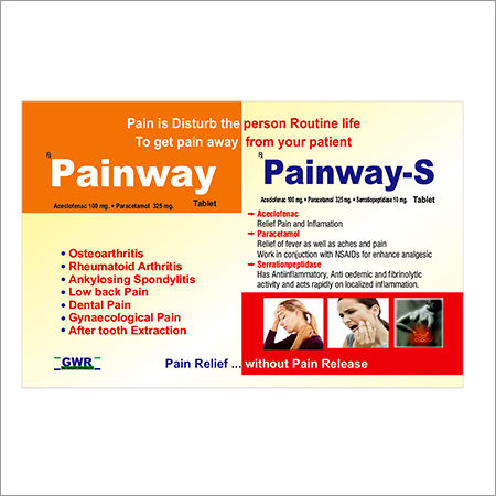 Painway - Aceclofenac, Paracetamol & Serratiopeptidase Tablet | Rapid Relief from Osteoarthritis, Rheumatoid Arthritis, Back Pain, and Dental Pain