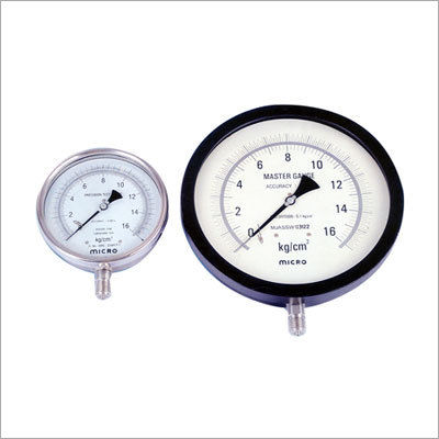 Precision Test Pressure Gauge - Stainless Steel, 150mm & 250mm Dial Size | High Accuracy with Knife Edge Pointer, Mirror Bends, Suitable for Gaseous and Liquid Media