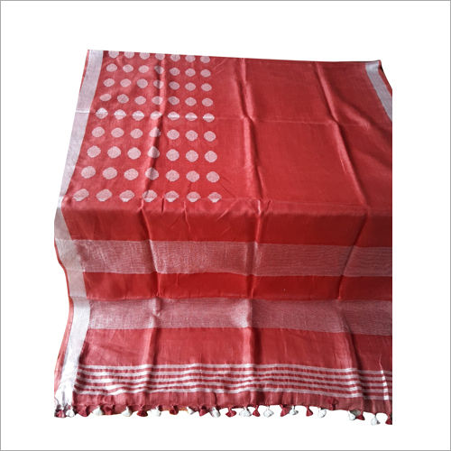 Handloom Printed Cotton Saree