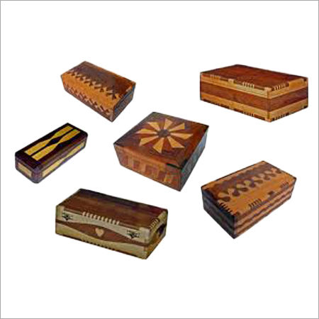 Jewels Box - Wooden, Various Sizes | Brown, Intricate Design, Polished Finish, Lightweight, Hinged Closure