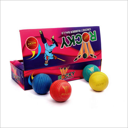 Cricket Rubber Balls - Premium Quality Rubber, Excellent Bounce , Fine Texture and Smooth Finish