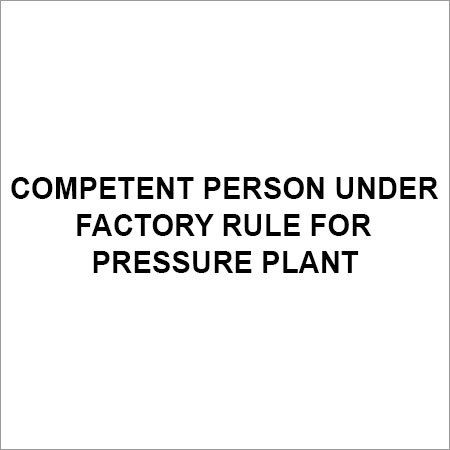 Competent Person for Pressure Plant
