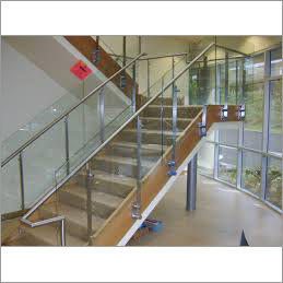 SS Staircase Glass Railing