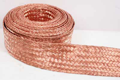 Flat Copper Braided Strip