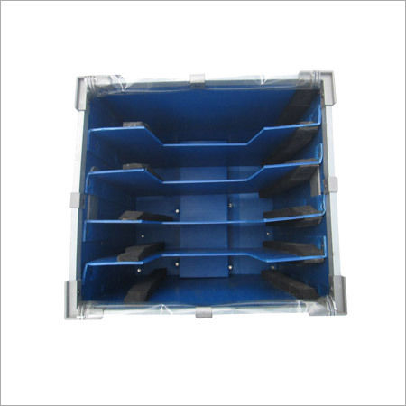 Sky Blue Pp Corrugated Bin