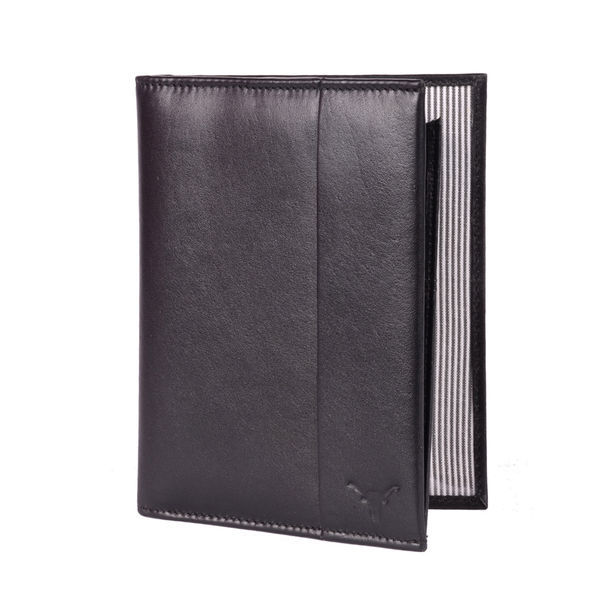 Black Leather Travel Wallet