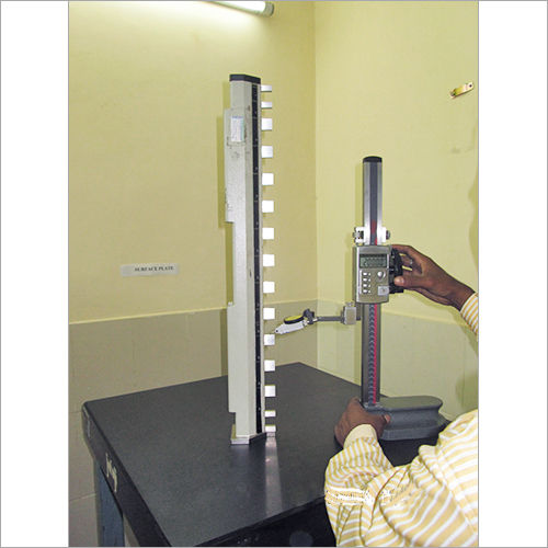 Silver Mechanical Height Gauge Calibration