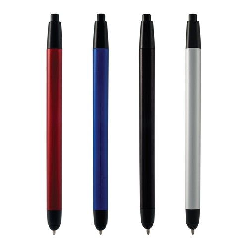 One Touch Ballpoint Pen with Stylus