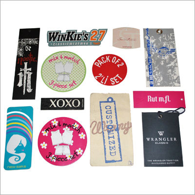 Printed Garments Tag - Durable Paper Material, Customizable Designs and Shapes , Easy to Use with Product Information