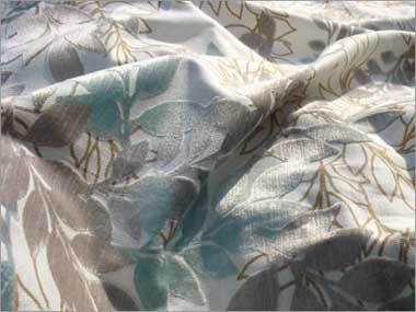 Home Linen Flocked Fabric