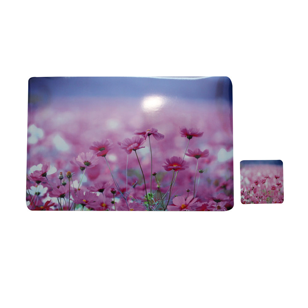 Stylish Light Pink Flower Design Table Mats