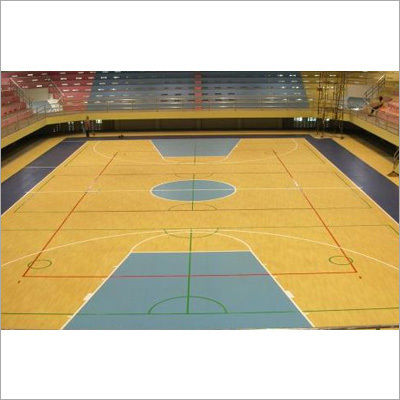 PVC Sports Flooring - 100% Water-Resistant Material, Durable and Economical Solution for Various Sports Facilities