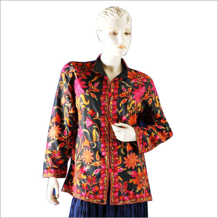 Kashmir Embroidered Silk Coats