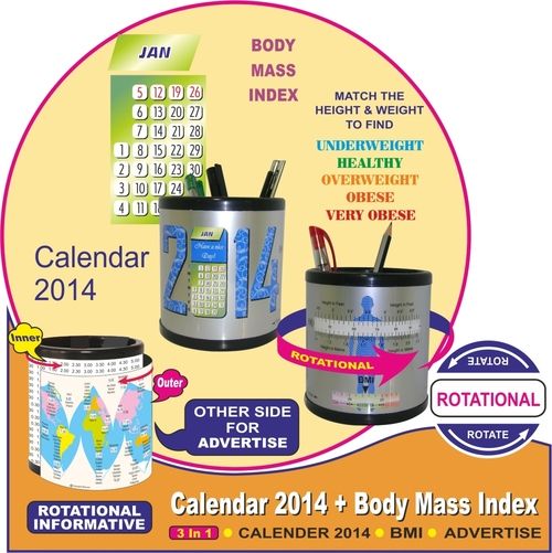 Calendar 2014 with BMI