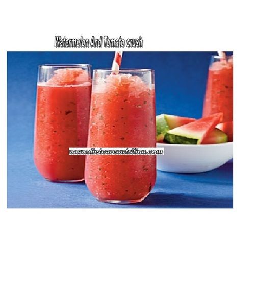 Watermelon And Tomato Crush