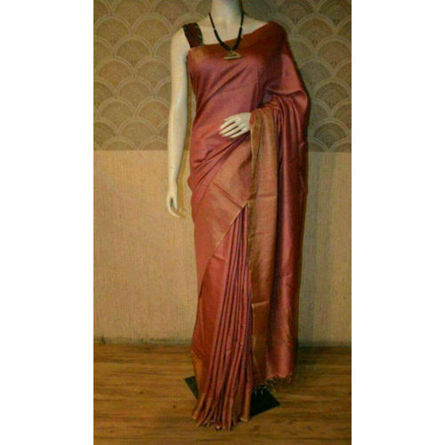 Ladies Maroon Silk Saree