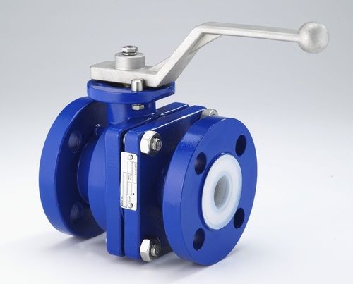 PFA Lined Ball Valves - Ductile Iron GGG40.3 / ASTM A395, Corrosion Resistant , High Pressure Withstanding