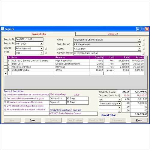 Sales Management Software Design