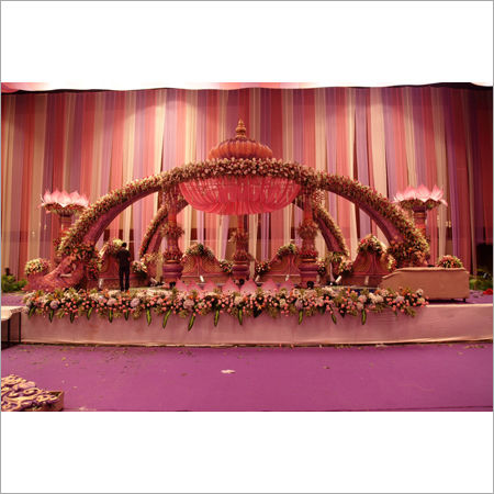 Pooja Stage Flower Decoration