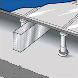 ब्लू राइज़्ड फ़्लोर फायर स्टॉप