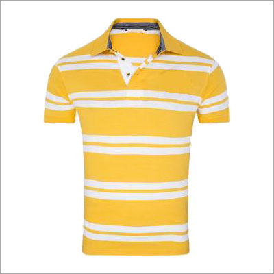 Polo T Shirt With Strips