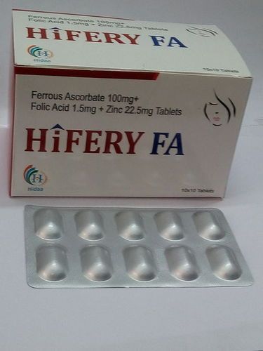 Ferrous Folic Acid and Zinc Tablets