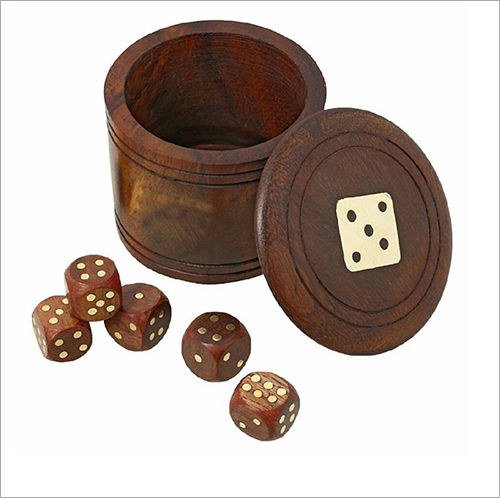 Wood Wooden Dice Box