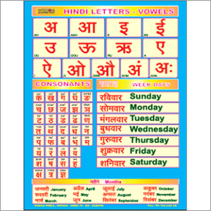 Hindi Tamil Alphabet Chart