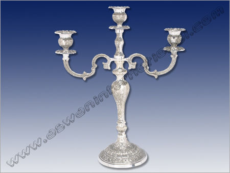 Grapes Embossed Three Vase Candle Holder