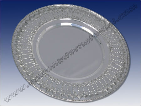 Round Embossed Charger Plate