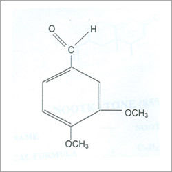 Veratraldehyde - C9H10O3, White to Offwhite Crystalline Fusion Mass with Sweet, Woody Vanilla Odour for Perfume and Flavor Applications