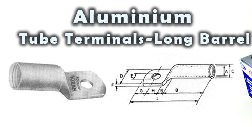 Aluminium Tube-Terminals-Long-Barrel