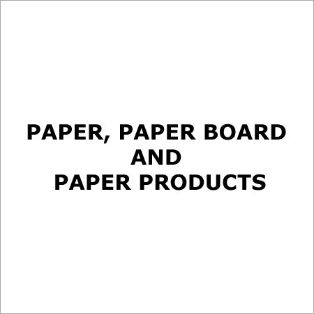 Paper, Paper Board and Paper Products